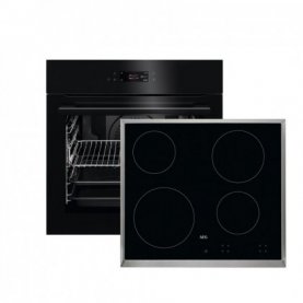 SET ΦΟΥΡΝΟΣ & ΕΣΤΙA AEG BPE748380B + HK 624000XB