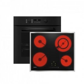 SET ΦΟΥΡΝΟΣ & ΕΣΤΙA MIELE H 2861-1B BLACK+KM 6520 FR(12432420+10881980)