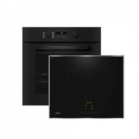 SET ΦΟΥΡΝΟΣ & ΕΣΤΙA MIELE H 2861-1 B BLACK +KM 7361 FR (12432420+12315500)