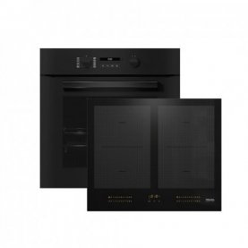 SET ΦΟΥΡΝΟΣ&ΕΣΤΙA MIELE H 2861-1 B BLACK +KM 7564 FL (12432420+11022960)