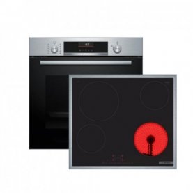 SET ΦΟΥΡΝΟΣ & ΕΣΤΙA BOSCH PLUS HBG536ES3 + PKE645FN2E (5έτη έγγύηση)