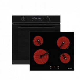 SET ΦΟΥΡΝΟΣ & ΕΣΤΙA PYRAMIS PO78114010EBLM-(034070701) + PHC61430FMB (174020031)