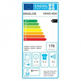 ΣΤΕΓΝΩΤΗΡΙΟ 8kg DRWD 8000 DAVOLINE (A+++)