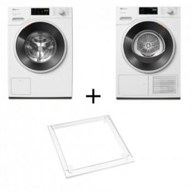 SET MIELE ΠΛ ΡΙΟ 9KG WWD380 WCS +9KG ΣΤΕΓΝ ΡΙΟ TWD640WP+ ΣΥΝΔΕΤΙΚΟ WTV 501 LW