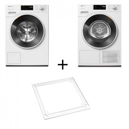 SET MIELE ΠΛ ΡΙΟ 9KG WWD380 WCS +9KG ΣΤΕΓΝ ΡΙΟ TWD640WP+ ΣΥΝΔΕΤΙΚΟ WTV 501 LW