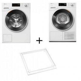 SET MIELE ΠΛ ΡΙΟ 9KG WWG360WCS +9KG ΣΤΕΓΝ ΡΙΟ TWD640WP+ ΣΥΝΔΕΤΙΚΟ WTV 501 LW