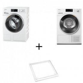 SET MIELE ΠΛ ΡΙΟ 9KG WWG660WCS +9KG ΣΤΕΓΝ ΡΙΟ TWD640WP+ ΣΥΝΔΕΤΙΚΟ WTV 501 LW