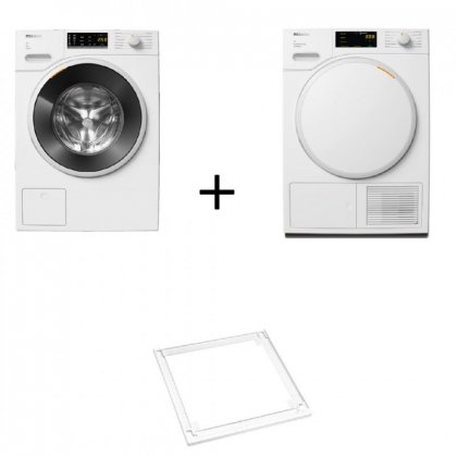SET MIELE ΠΛ ΡΙΟ 8KG WWA120 WCS +8KG ΣΤΕΓΝ ΡΙΟ TWC660WP+ ΣΥΝΔΕΤΙΚΟ WTV 501 LW