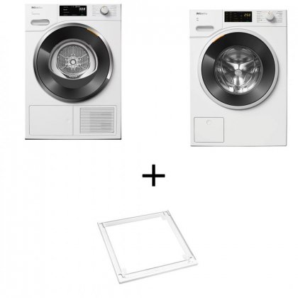 SET MIELE ΠΛ ΡΙΟ 9KG WWG360WCS +9KG ΣΤΕΓΝ ΡΙΟ TWH780WP+ ΣΥΝΔΕΤΙΚΟ WTV 501 LW