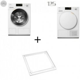 SET MIELE ΠΛ ΡΙΟ 8KG WWB680WCS +8kg ΣΤΕΓΝ ΡΙΟTWC660WP + ΣΥΝΔΕΤΙΚΟ WTV 501 LW