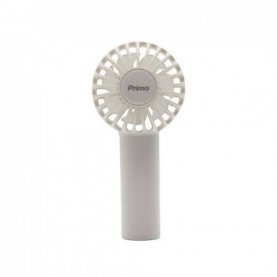 Ανεμιστήρας Mini Χειρός PRMF-80689 2.5 6cm Λευκός με USB Επαναφορτιζόμενος PRIMO