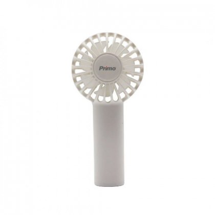 Ανεμιστήρας Mini Χειρός PRMF-80689 2.5 6cm Λευκός με USB Επαναφορτιζόμενος PRIMO