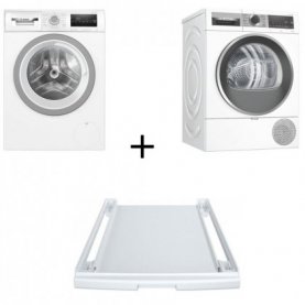 SET BOSCH ΠΛΥΝΤΗΡΙΟ ΡΟΥΧΩΝ WAN282E1GR + ΣΤΕΓΝΩΤΗΡΙΟ WQG233D8GR + ΣΥΝΔΕΤΙΚΟ ΠΛΥΝΤΗΡΙΟΥ ΣΤΕΓΝΩΤΗΡΙΟΥ W