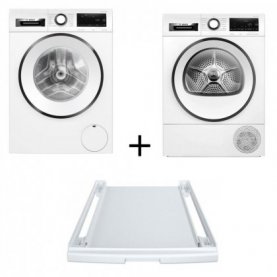 SET BOSCH ΠΛΥΝΤΗΡΙΟ ΡΟΥΧΩΝ WGG244Z1GR + ΣΤΕΓΝΩΤΗΡΙΟ WQG24509GR + ΣΥΝΔΕΤΙΚΟ ΠΛΥΝΤΗΡΙΟΥ ΣΤΕΓΝΩΤΗΡΙΟΥ W
