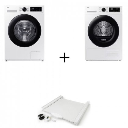 SET SAMSUNG ΠΛ ΡΙΟ 8KG WW80CGC04DAELE +ΣΤΕΓΝ ΡΙΟ 8Kg DV80CGC2B0AELE+ΣΥΝΔΕΤΙΚΟ 00694 ROLLER