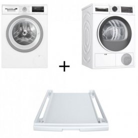 SET BOSCH ΠΛΥΝΤΗΡΙΟ ΡΟΥΧΩΝ WAN282E1GR + ΣΤΕΓΝΩΤΗΡΙΟ WQG23108GR + ΣΥΝΔΕΤΙΚΟ ΠΛΥΝΤΗΡΙΟΥ ΣΤΕΓΝΩΤΗΡΙΟΥ W