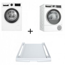 SET BOSCH ΠΛΥΝΤΗΡΙΟ ΡΟΥΧΩΝ WGG244ZEGR + ΣΤΕΓΝΩΤΗΡΙΟ WQG245B0GR + ΣΥΝΔΕΤΙΚΟ ΠΛΥΝΤΗΡΙΟΥ ΣΤΕΓΝΩΤΗΡΙΟΥ W