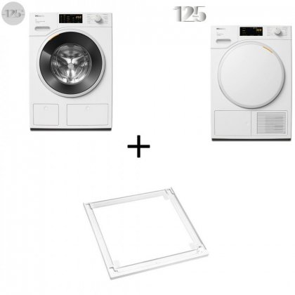 SET MIELE ΠΛ ΡΙΟ 8KG WWB680WCS +8kg ΣΤΕΓΝ ΡΙΟTWC660WP + ΣΥΝΔΕΤΙΚΟ WTV 501 LW