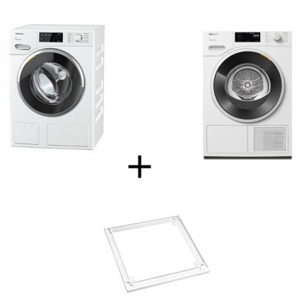 SET MIELE ΠΛ ΡΙΟ 9KG WWG660WCS +9KG ΣΤΕΓΝ ΡΙΟ TWD640WP+ ΣΥΝΔΕΤΙΚΟ WTV 501 LW