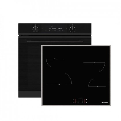 SET ΦΟΥΡΝΟΣ & ΕΣΤΙA PYRAMIS PO78114010EBLM-(034070701) + PHC61410IFB (174020040)