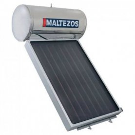 ΗΛΙΑΚΟΣ ΘΕΡΜΟΣΙΦΩΝ MALTEZOS H EU 125L SAC 100x150 1,5 τμ  Διπλής Ενέργειας INOX (3τμχ) 21.40.036
