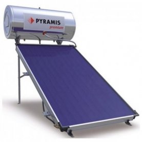 ΗΛΙΑΚΟΣ ΘΕΡΜΟΣΙΦΩΝΑΣ PYRAMIS PREMIUM 160L 2.3m2 ΔΙΠΛΗΣ ΕΝΕΡΓΕΙΑΣ (3τεμ) 026002301