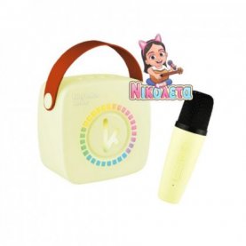 SPEAKER & MIC KIDSVOICE BLUETOOTH JUNIOR MINI +NIKOLETA TV KBT3NTYEL YELLOW KIDDOBOO