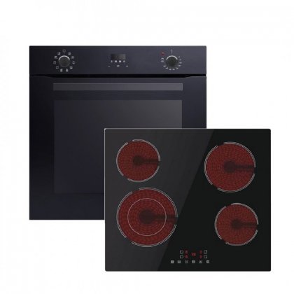 SET ΦΟΥΡΝΟΣ & ΕΣΤΙA DAVOLINE BBO 7210 BLACK + OBVZ800