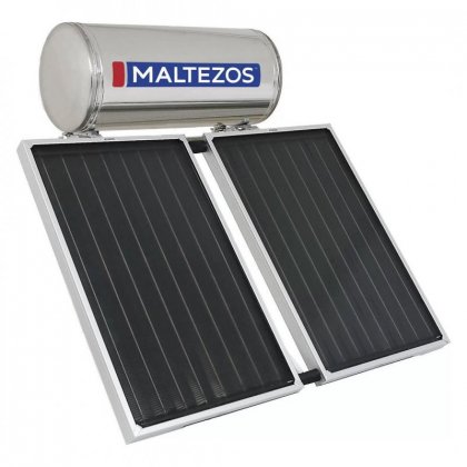 ΗΛΙΑΚΟΣ ΘΕΡΜΟΣΙΦΩΝ MALTEZOS H 200L SAC 130x200 2,7 τμ  Διπλής Ενέργειας INOX (3τμχ) 21.40.138