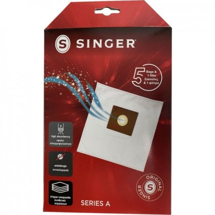 ΣΑΚΟΥΛΑ ΣΚΟΥΠΑΣ ME MIKROINES FILTRO 5+ SINGER