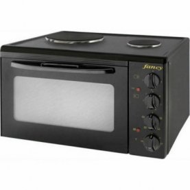 ΦΟΥΡΝΑΚΙ 2 ΕΣΤΙΩΝ 0217 1500W-450W ΜΑΥΡΟ FANCY