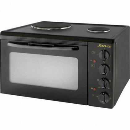 ΦΟΥΡΝΑΚΙ 2 ΕΣΤΙΩΝ 0217 1500W-450W ΜΑΥΡΟ FANCY