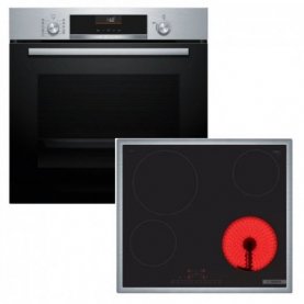 SET ΦΟΥΡΝΟΣ & ΕΣΤΙA BOSCH PLUS  HBG536ES4 + PKE645FN2E