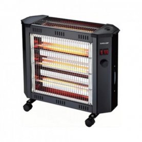 ΘΕΡΜΑΣΤΡΑ ΧΑΛΑΖΙΑ 300-41407 2400W BLACK EUROLAMP