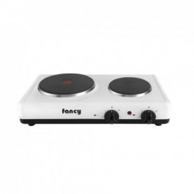ΕΣΤΙΑ ΕΠΙΤΡΑΠΕΖΙΑ 2000W-1000W 2 ΕΣΤΙΩΝ ΛΕΥΚΗ 0014 FANCY