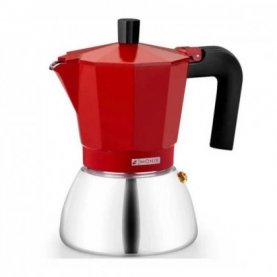 ΚΑΦΕΤΙΕΡΑ M863103 INDUCTION INOX-ΚΟΚΚΙΝΗ MONIX
